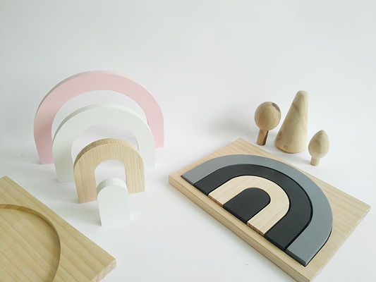 25.5CM 3D Blokken van het Spelraadsel voor Houten het Blokreeks van de Peutersbaby