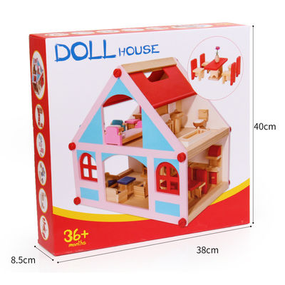 Herenhuis 38cm het Houten Doll Gekleurde Meubilair van het Huisspeelgoed
