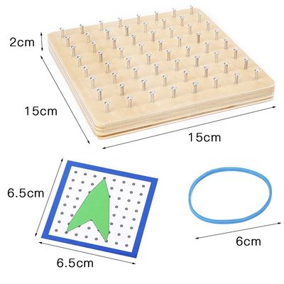 Bandspijker 16.5cm Houten het Leren het Onderwijshulp van Speelgoedmontessori