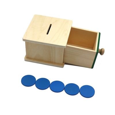 12cm de Sensorische Houten Montessori Lade Doos Gekleurde Beechwood van Montessori van het Babyspeelgoed