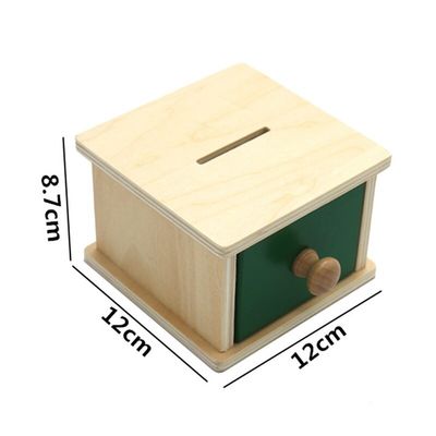 12cm de Sensorische Houten Montessori Lade Doos Gekleurde Beechwood van Montessori van het Babyspeelgoed