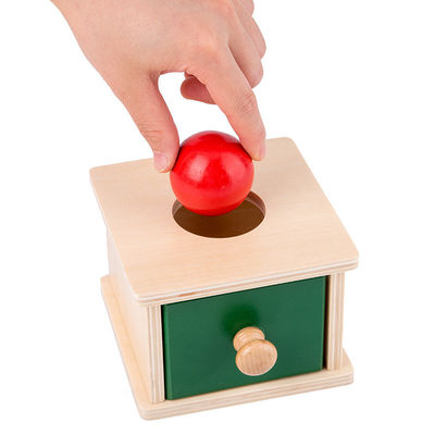 12cm de Sensorische Houten Montessori Lade Doos Gekleurde Beechwood van Montessori van het Babyspeelgoed
