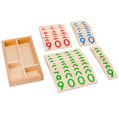 3.5cm Houten van de de Kaartwiskunde van het Aantallenraadsel Tellende het Onderwijshulp voor Peuters
