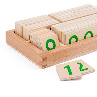 3.5cm Houten van de de Kaartwiskunde van het Aantallenraadsel Tellende het Onderwijshulp voor Peuters