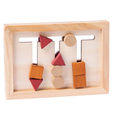 2cm Houten Montessori de Wiskunde van het Babyspeelgoed Geometrisch Peuter het Leren Spel