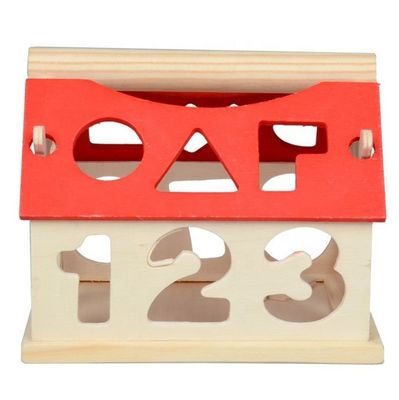 Sorterende Wiskunde 12.5cm het Geometrische Houten Blokken Onderwijs Stapelen