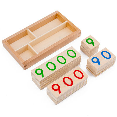 Montessori 6.5cm Houten de Aantallenkaart van het Aanpassingsraadsel
