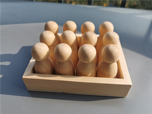 Van de de Regenboogstapelaar van soortpegdoll het Houten Spel van de het Geheugenstok Houten
