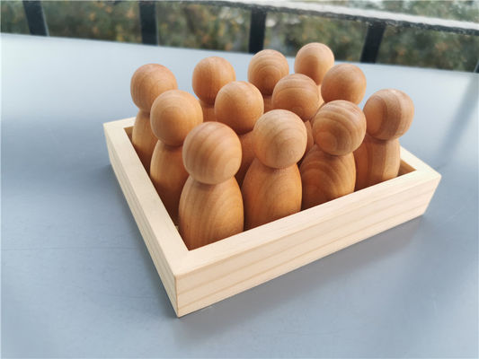 Van de de Regenboogstapelaar van soortpegdoll het Houten Spel van de het Geheugenstok Houten