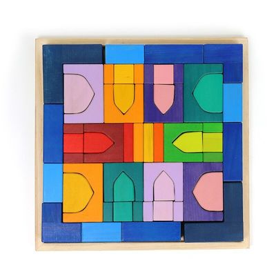 Creatieve Stevige 4.5cm Grote Regenboog die Raadseldier stapelt