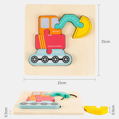 Baby 0.9cm de Houten Dierlijke Puzzels van Saldoforest wooden block puzzle toys