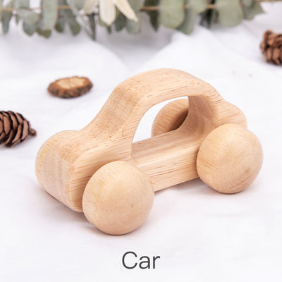 Beuk Unisex-ISO9001 Houten Auto Toy Police Montessori