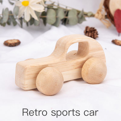 Beuk Unisex-ISO9001 Houten Auto Toy Police Montessori