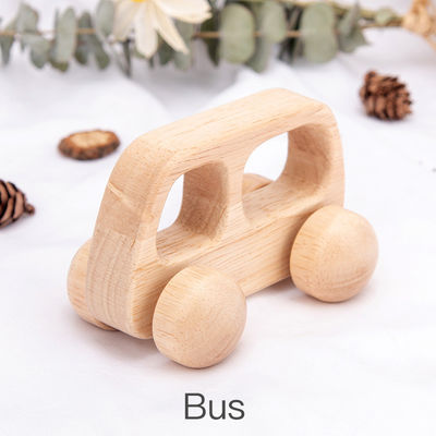 Beuk Unisex-ISO9001 Houten Auto Toy Police Montessori