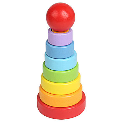 5.51in het Houten Montessori Beukehout Teether van het Babyspeelgoed