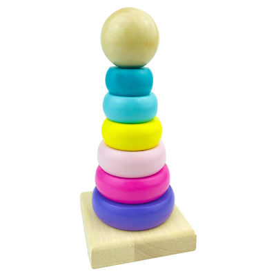 5.51in het Houten Montessori Beukehout Teether van het Babyspeelgoed