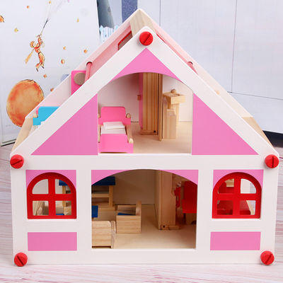 37.5cm Casa de Uitstekende Houten Miniatuur van  DIY van het Poppenhuismeubilair