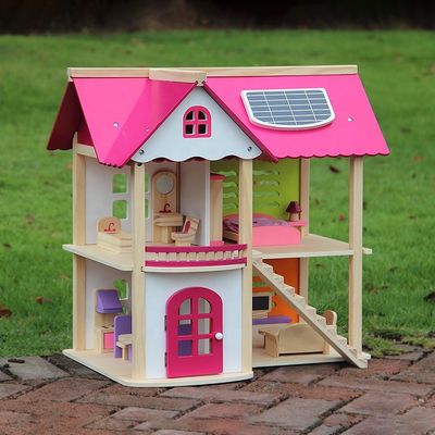 Doll van het kindereniso9001 Kasteel Houten Huisspeelgoed  Dream House