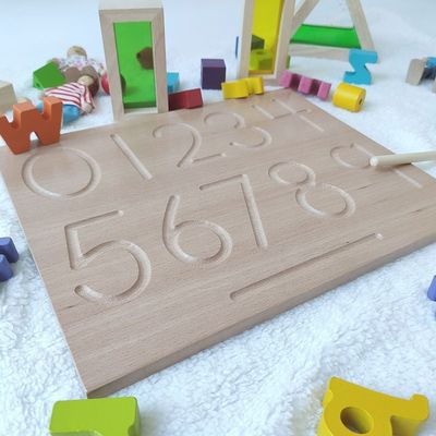 De alfabetten schepen 29cm Houten Wiskunde Toy Counting Teaching Language in