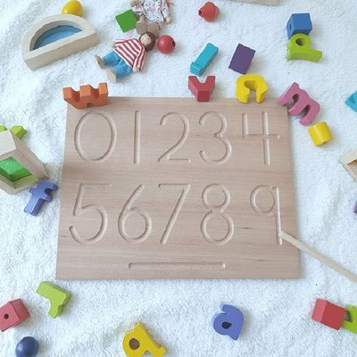 De alfabetten schepen 29cm Houten Wiskunde Toy Counting Teaching Language in
