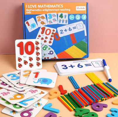 De niet-toxische 15cm Montessori Tellende Raad van de Raads Houten Vermenigvuldiging