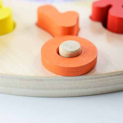 Van het Raadselaantallen van de meetkundeklok het Houten Tellende Stuk speelgoed van Montessori