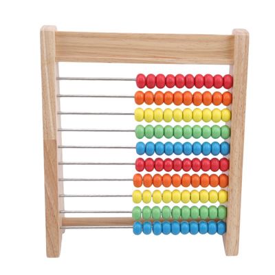 Rekenkundige Telraam Houten Wiskunde Toy Rainbow 7cm Houten Tellende Parels