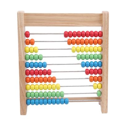 Rekenkundige Telraam Houten Wiskunde Toy Rainbow 7cm Houten Tellende Parels