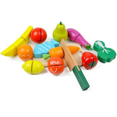 Keuken 5.9in het Houten Fruit en Veg-Knipsel van het Speelgoed Magnetische Fruit