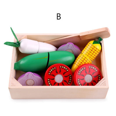 Kokende Steunen 5.5cm Houten Speelgoed van het het Voedsel Magnetisch Fruit van het Rolspel