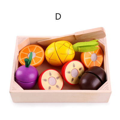 Kokende Steunen 5.5cm Houten Speelgoed van het het Voedsel Magnetisch Fruit van het Rolspel