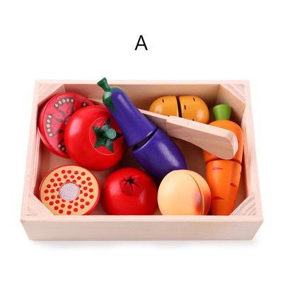 Kokende Steunen 5.5cm Houten Speelgoed van het het Voedsel Magnetisch Fruit van het Rolspel