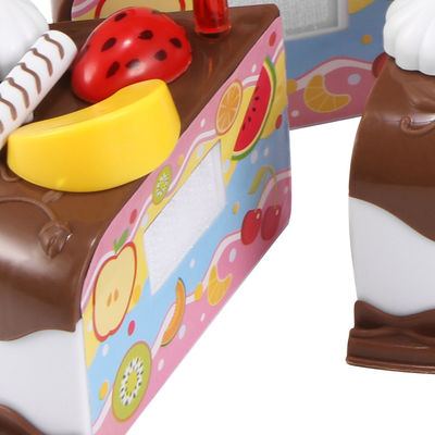 Van het het Fruitknipsel van DIY 5.9inch Houten Vastgestelde de Verjaardagscake Toy Plastic