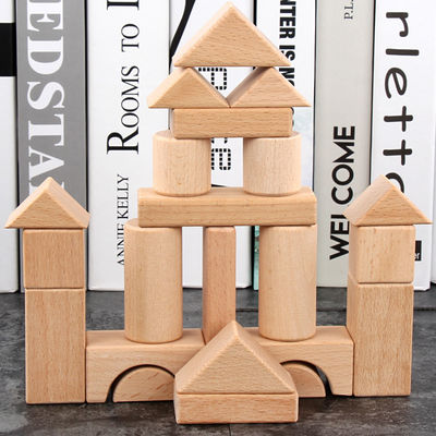 Groot Jumbo Houten de Bouwstenen Klassiek Kasteel 17.5cm van 22PCS
