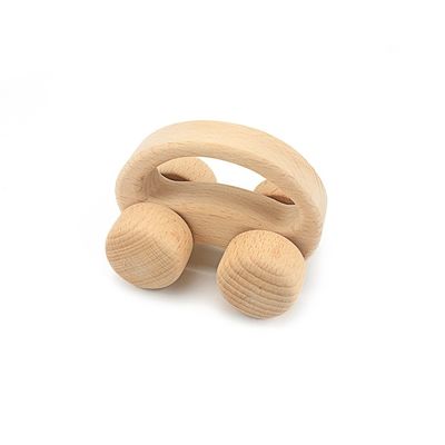 Handbell Veilige Tambor Beukehout Teether van 6 Duim het Houten Teethers