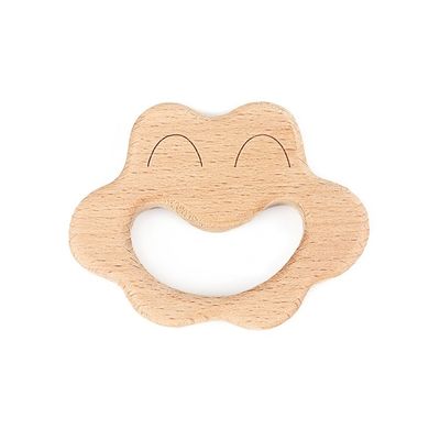 Handbell Veilige Tambor Beukehout Teether van 6 Duim het Houten Teethers