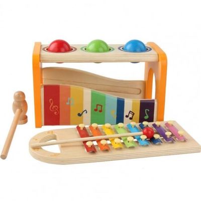 Acht Nota's 15cm Houten Muzikale Baby van de Speelgoed Houten Xylofoon
