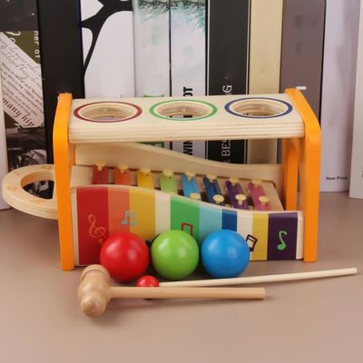 Acht Nota's 15cm Houten Muzikale Baby van de Speelgoed Houten Xylofoon