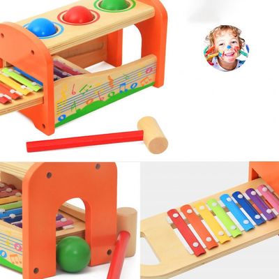 Acht Nota's 15cm Houten Muzikale Baby van de Speelgoed Houten Xylofoon