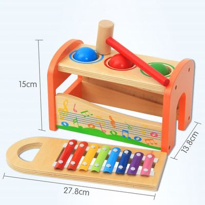 Acht Nota's 15cm Houten Muzikale Baby van de Speelgoed Houten Xylofoon