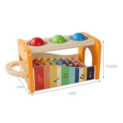 8 van de de Jonge geitjes Houten Xylofoon van de nota'spiano de Instrumenten Onderwijsspeelgoed