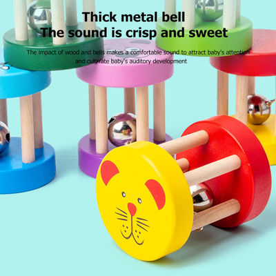 Montessorirammelaar 1.9in Houten Muzikale Houten het Instrumentenreeks van de Speelgoedbaby