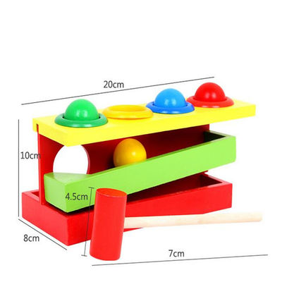 Opstapelt Hand 10cm Vorm die Toy Wooden Musical Instruments aanpassen