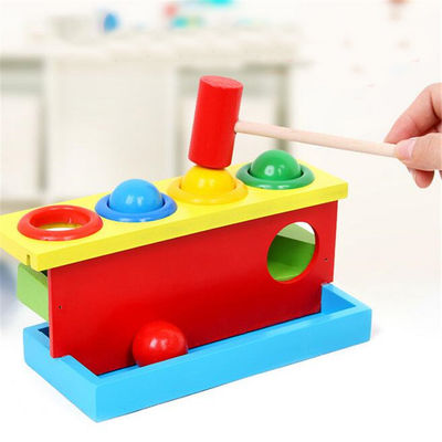 Opstapelt Hand 10cm Vorm die Toy Wooden Musical Instruments aanpassen