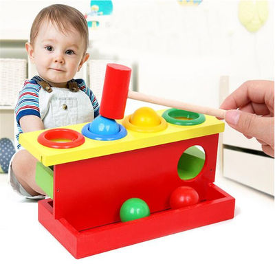 Opstapelt Hand 10cm Vorm die Toy Wooden Musical Instruments aanpassen