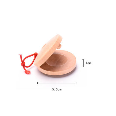 De ronde van het de Babyinstrument van de Castagneten Houten Muziek Vastgestelde Jonge geitjes van de het Onderwijshulp