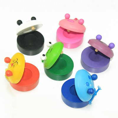 Castagneten 2.5cm Houten Klep Toy Handle Musical Instruments