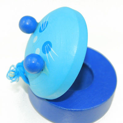 Castagneten 2.5cm Houten Klep Toy Handle Musical Instruments
