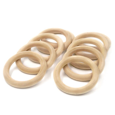 Armband DIY 55mm Houten Tandjes krijgen Toy Beech Wood Teething Rings