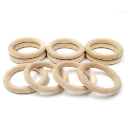 Armband DIY 55mm Houten Tandjes krijgen Toy Beech Wood Teething Rings